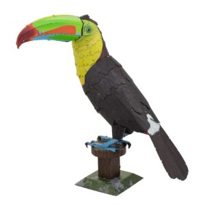 metal earth keel billed toucan 3d metal model kit fascinations