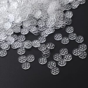 10Pcs Transparent Diameter 0.313'' (8mm) Glass Screen Filters Small Pipe Screens High Borosilicate Glass Screen with 7 Honeycomb Holes，Lab Filters