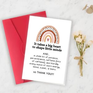 Londue Funny Thank You Gifts Cards for Women Men, Teacher Appreciation Cards, Thank You Card for Teacher Boss Doctor, Friend Teacher Employee Nurse Appreciation Gifts, Encourage Thanks Greeting Card