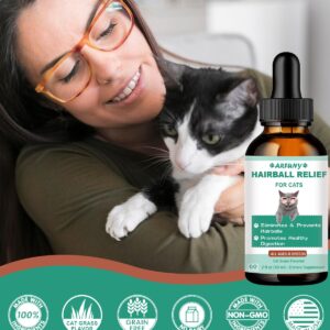 Cat Hairball Control | Hairball Cat Treats for Skin & Coat, Digestion, Nutrient Absorption | Fur Ball Remedy for Cats with Natural Ingredients & Vitamins | Cat Hairball Treatment | Cat Grass Flavor