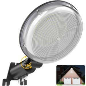 led barn light, dusk to dawn outdoor lighting, area street light with 150° adjustable install angle, 150w 20000lm 6500k daylight ip65 waterproof barn lights for farmhouse barns warehouse yard -1pack