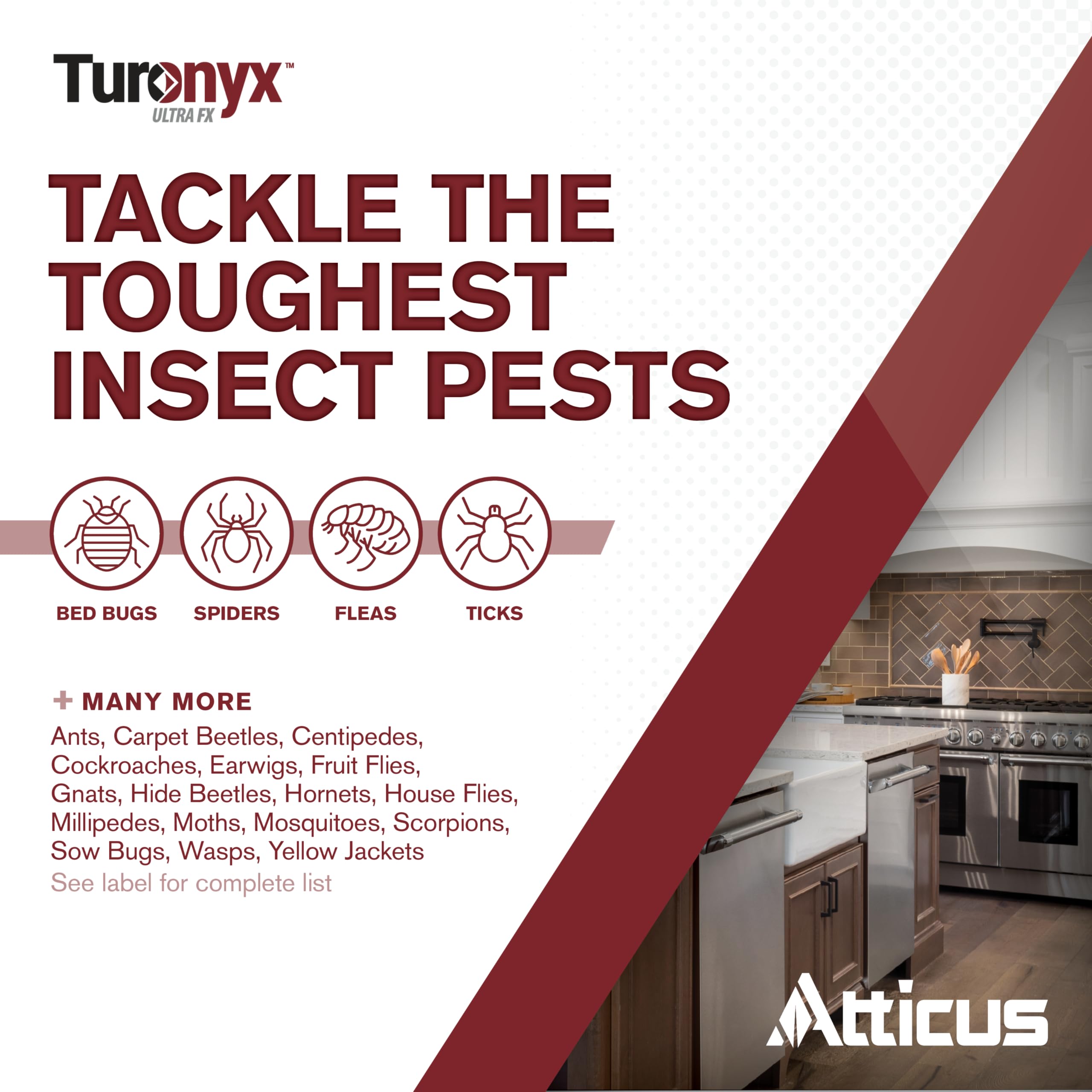 Turonyx Ultra FX Insecticide (8 mL) by Atticus – Compare to The Leading Brand – Pest Control for Indoor and Outdoor Use – Ants, Beetles, Roaches, Spiders, Fleas, Flies, Ticks