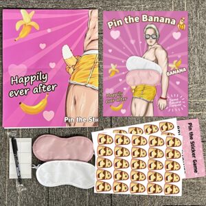 Bridal Shower Bachelorette Party Games Naughty, Pin The Sticker on The Hunk Games Bridal Shower Engagement Bachelorette Wedding Shower Funny Ice Breaker Games - 56 Guests