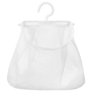 partykindom hanging mesh clip bag for storage, bathroom laundry bag, multi-functional mesh clothespin bag, kitchen storage holder bag, fruit vegetable holder pouch