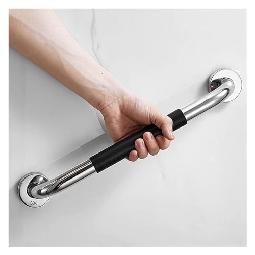 Grab Bar Bathroom Stainless Steel Bath Grab Rail Shower Safety Handrail Anti Slip Rubber Grip Balance Bar Handle for Elderly Disabled Children Kitchen