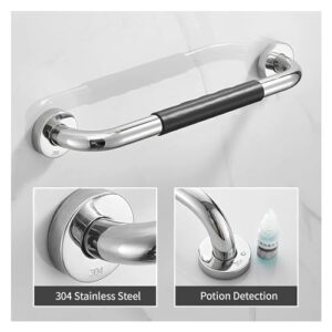 Grab Bar Bathroom Stainless Steel Bath Grab Rail Shower Safety Handrail Anti Slip Rubber Grip Balance Bar Handle for Elderly Disabled Children Kitchen