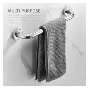 Grab Bar Bathroom Stainless Steel Bath Grab Rail Shower Safety Handrail Anti Slip Rubber Grip Balance Bar Handle for Elderly Disabled Children Kitchen