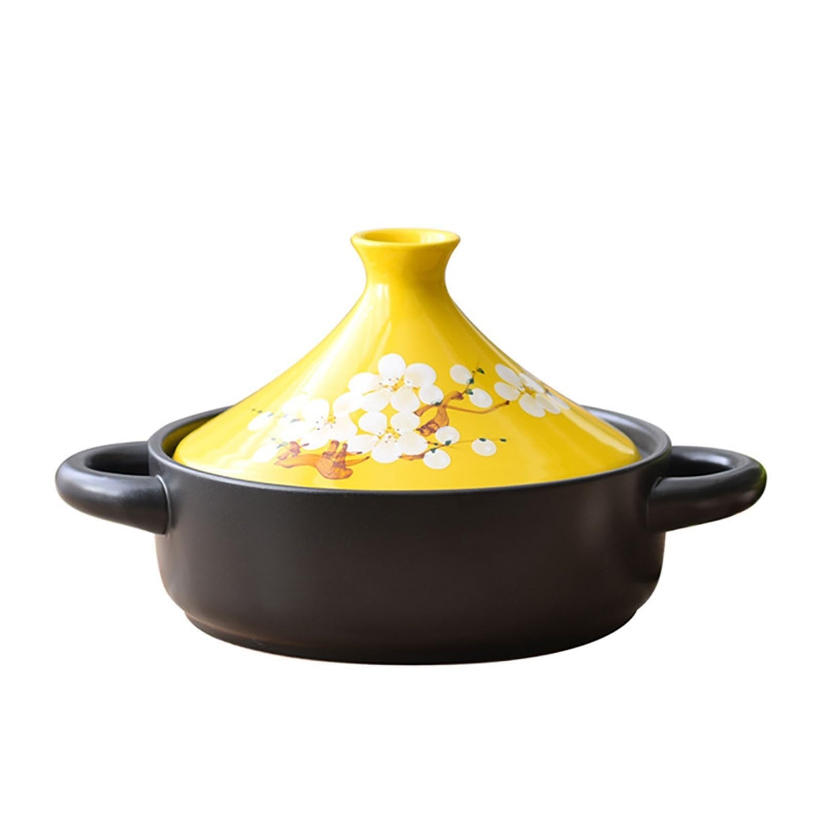 Xgxoz Tagine Pot for Cooking Ceramic Casserole Dish with 2 Handles And Cone-Shaped Lid Tajine Pot Soup Pot Slow Cooker