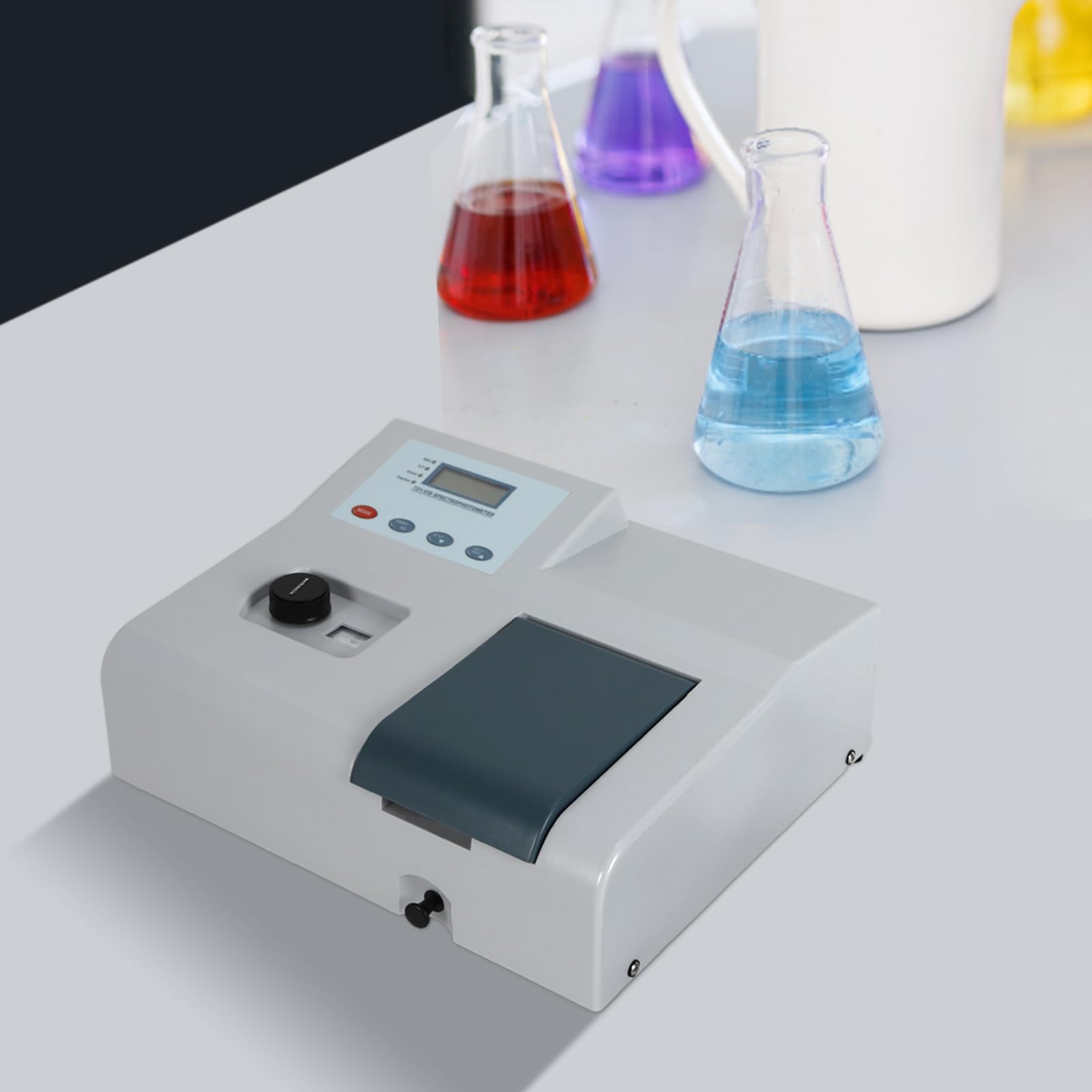 Lab Spectrophotometers, Digital Vis Spectrophotometer, Visible Spectrophotometer Wavelength Range 350-1020nm, Tungsten Lamp Lab Equipment