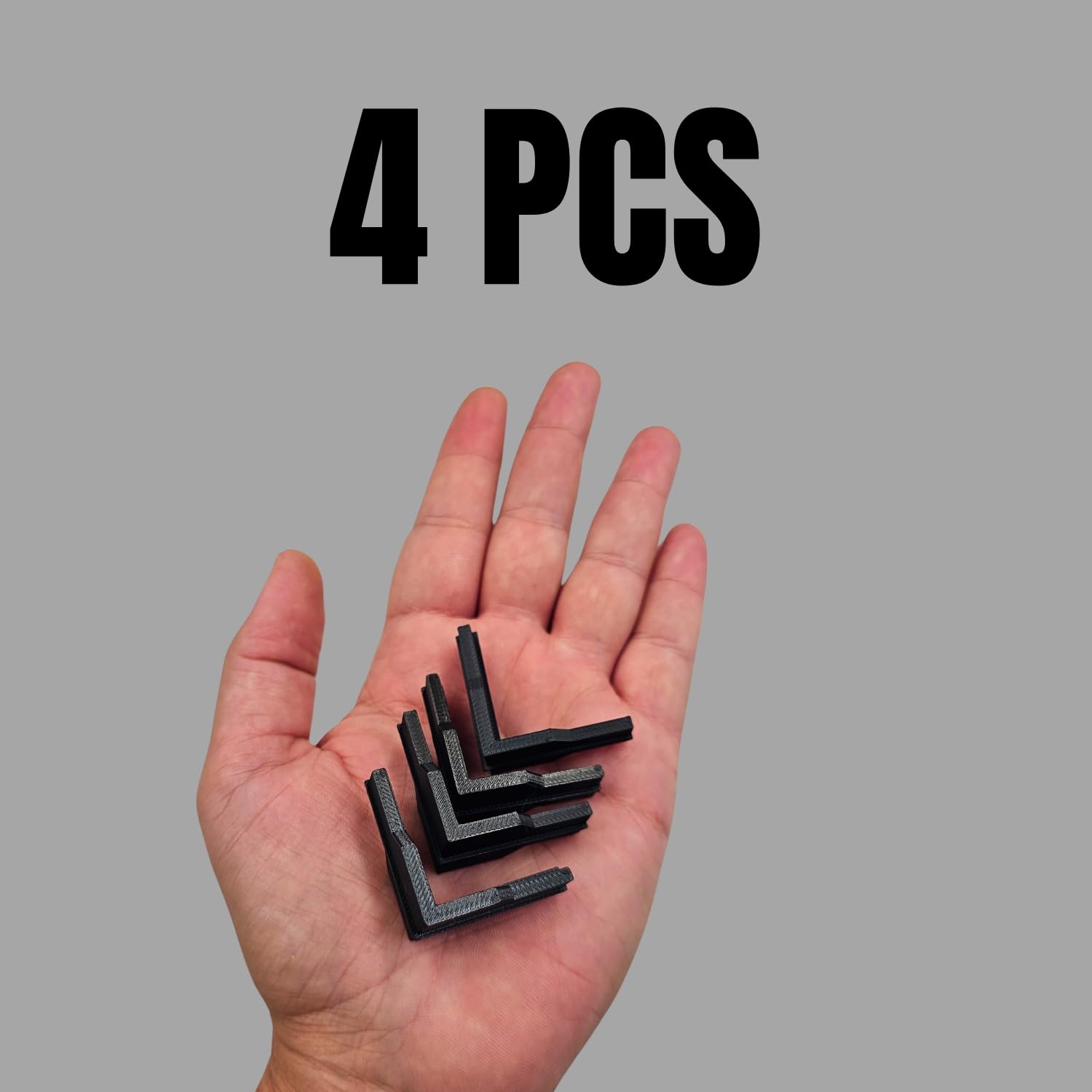 EMALPE Whalen Post Insert Corner Connector for Shelving Costco (4 PCS), Black