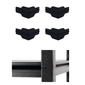 emalpe whalen post insert corner connector for shelving costco (4 pcs), black