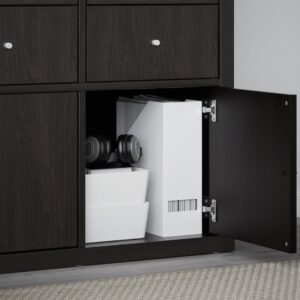 Generic Drawer Storage Organizer Insert with Door Fit with Kallax Unit (1 Drawer, Black), 13x13, 602.781.70