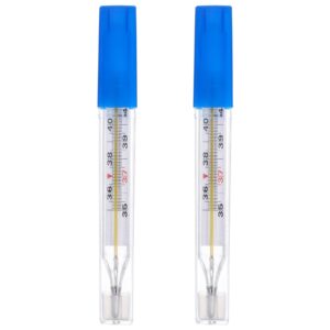 joinpaya 2pc glass oral temperature adult: free clinic armpit fast reading fever indicator