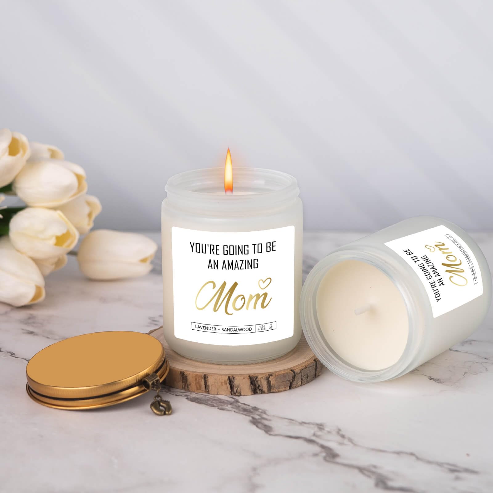 New Mom Gifts, Gifts for Pregnant Women, Gifts for New Mom, Best Gifts for Expecting Mom, Pregnancy Gifts for Expecting Mom, Mother to be Gifts, Handmade Natural Soy Wax Candle