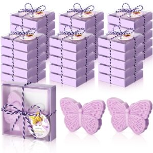 dansib 30 set butterfly soap baby shower favors butterfly handmade scent soaps with gift box thanks for fluttering by cards butterfly charms for guest gender reveal keepsake party wedding