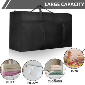 Dntorx 4 Pack 120L Large Storage Bags, Extra Large Moving Bags with Zips for Moving House Storage Clothes Bedding Comforter Quilt Blankets Waterproof Jumbo Storage Bags Moving Totes