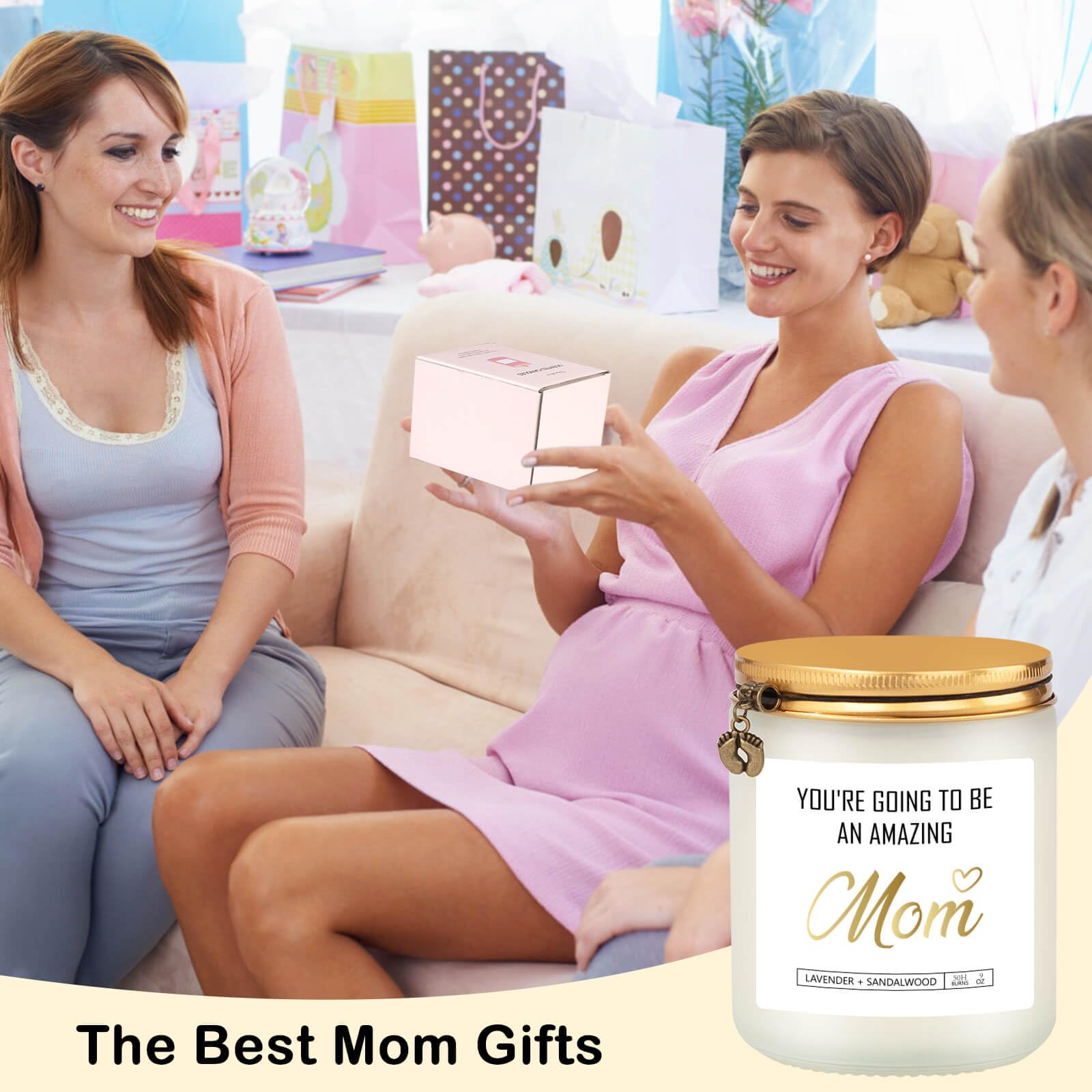 New Mom Gifts, Gifts for Pregnant Women, Gifts for New Mom, Best Gifts for Expecting Mom, Pregnancy Gifts for Expecting Mom, Mother to be Gifts, Handmade Natural Soy Wax Candle