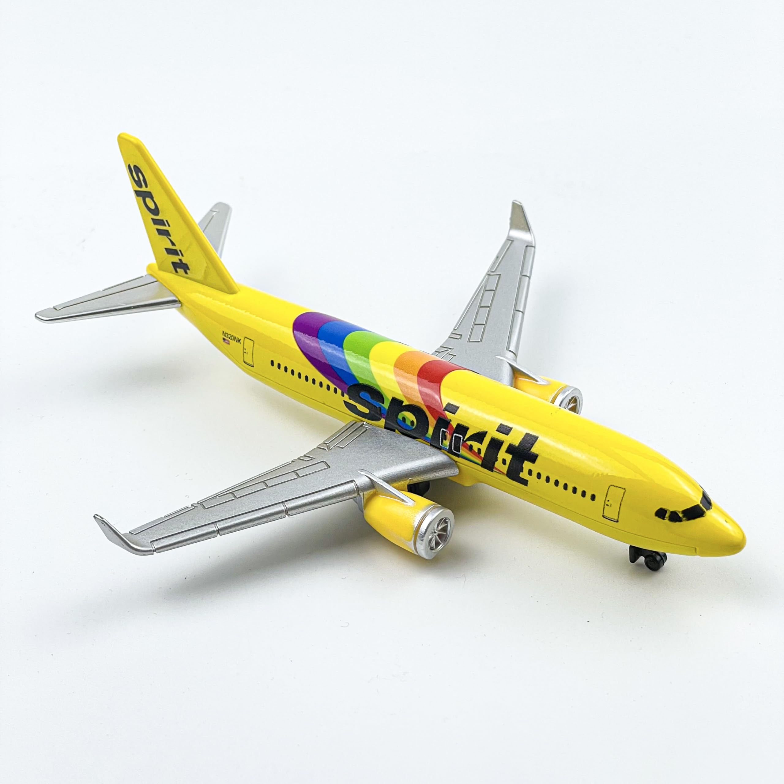 AVIAMUSE Spirit Model Airplane, Rainbow Livery Planes Model Aircraft Suitable for Collection and Christmas, Birthday Gifts