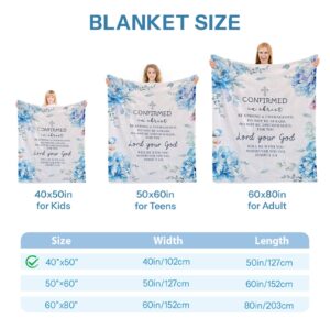 Confirmation Gifts, Confirmation Gift for Girls, Confirmation Gifts for Teenage, Confirmation Decorations, Confirmation Gift for Teen Girls, Confirmation Blanket Gifts for Girls on Birthday 40x50 IN