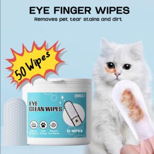 HEKEDES 3-in-1 Pet Cleaner Finger Wipes Grooming Kit: Ear Finger Wipes, Teeth Finger Wipes and Eyes Finger Wipes - 150 Count