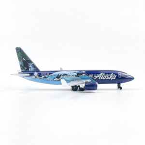 AVIAMUSE Model Airplane, Alaska West Coast Wonders Whales Planes Model Aircraft Suitable for Collection and Christmas, Birthday Gifts