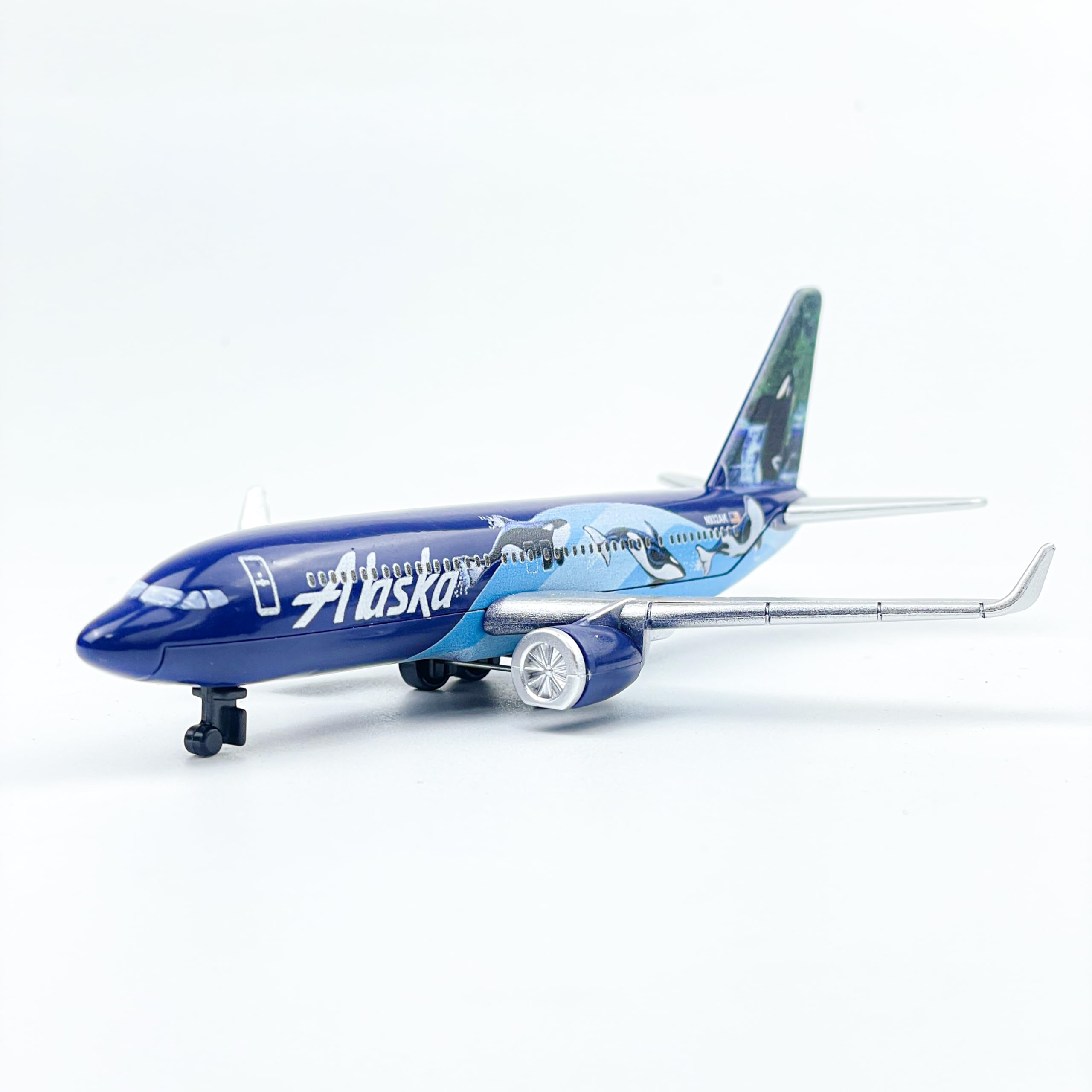 AVIAMUSE Model Airplane, Alaska West Coast Wonders Whales Planes Model Aircraft Suitable for Collection and Christmas, Birthday Gifts