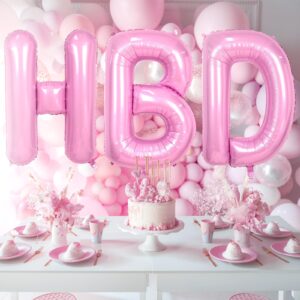 40 Inch Pink Letter Balloons, Giant Light Pink Letter C Balloon, Single Alphabet C Balloon, Pastel Pink Foil Mylar Name Balloon for Girls Women Birthday Baby Shower Anniversary Graduation Decoration