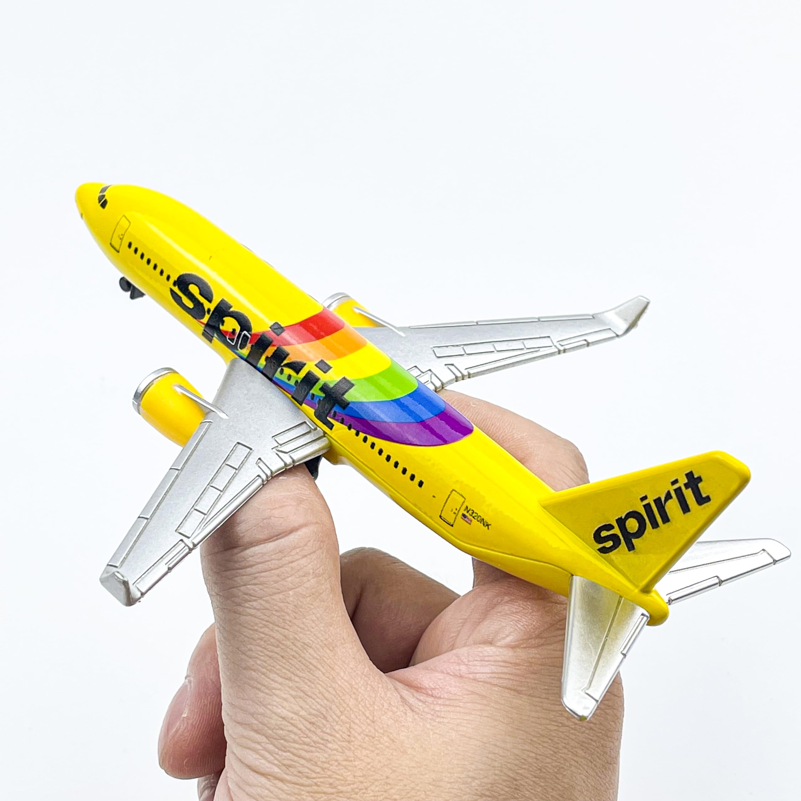 AVIAMUSE Spirit Model Airplane, Rainbow Livery Planes Model Aircraft Suitable for Collection and Christmas, Birthday Gifts