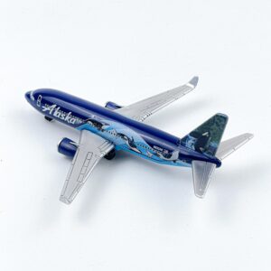 AVIAMUSE Model Airplane, Alaska West Coast Wonders Whales Planes Model Aircraft Suitable for Collection and Christmas, Birthday Gifts