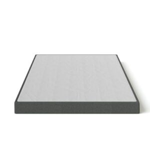 Zinus 5 Inch WonderBox(TM) Smart Box Spring Quick Assembly Mattress Foundation, Durable Metal Frame, Full, Grey