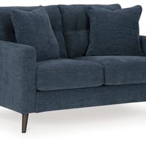 Signature Design by Ashley Bixler Loveseat, 57" W x 38" D x 37" H, Blue