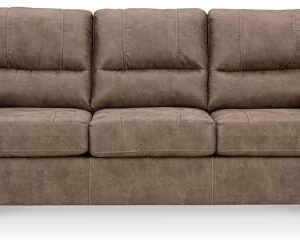 Signature Design by Ashley Navi Queen Sofa Sleeper, 89" W x 38" D x 39" H, Dark Brown