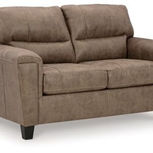 Signature Design by Ashley Navi Loveseat, 61" W x 38" D x 39" H, Dark Brown