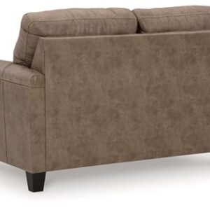 Signature Design by Ashley Navi Loveseat, 61" W x 38" D x 39" H, Dark Brown