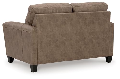 Signature Design by Ashley Navi Loveseat, 61" W x 38" D x 39" H, Dark Brown