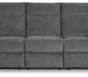 Signature Design by Ashley Barnsana Minimalist Power Reclining Sofa with USB Charging Ports, Gray