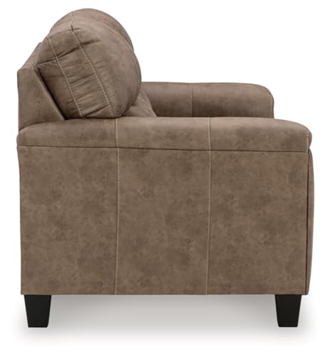 Signature Design by Ashley Navi Loveseat, 61" W x 38" D x 39" H, Dark Brown