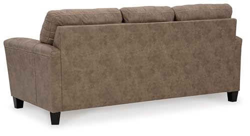 Signature Design by Ashley Navi Queen Sofa Sleeper, 89" W x 38" D x 39" H, Dark Brown