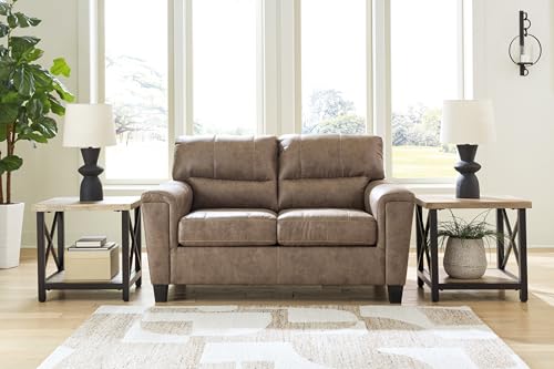 Signature Design by Ashley Navi Loveseat, 61" W x 38" D x 39" H, Dark Brown