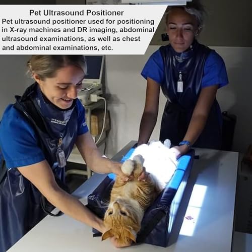 Pet Ultrasound Positioner - Veterinary X-Ray Immobilizer Wedge, V Shaped Troughs Abdominal Diagnostic Supplies for Cat & Dog (S:21.6"L x 10.2"W x 6.7"H)