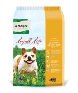 nutrena loyall life adult chicken & brown rice dog food (20 pounds)