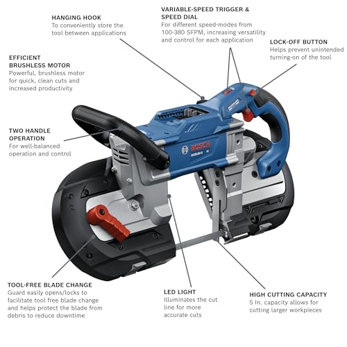 BOSCH GCB18V-5N 18V 5 In. Deep Cut Band Saw (Bare Tool)