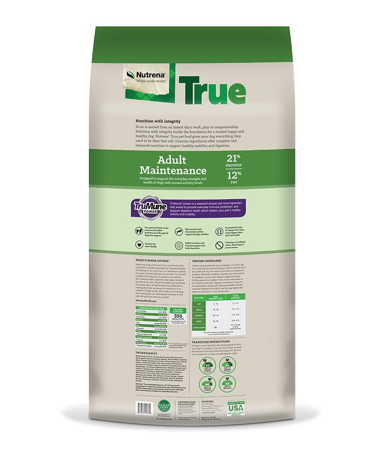 Nutrena True Adult Maintenance 21/12 Dog Food