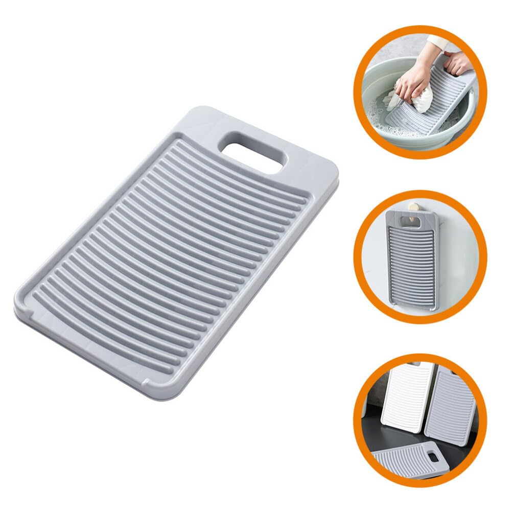 Cabilock Washing Washboard Hangable Plastic Washboard Washing Board Cleaning Laundry Washboard Household Non-slip Washboard Scrubbing Board for Laundry Hand Wash