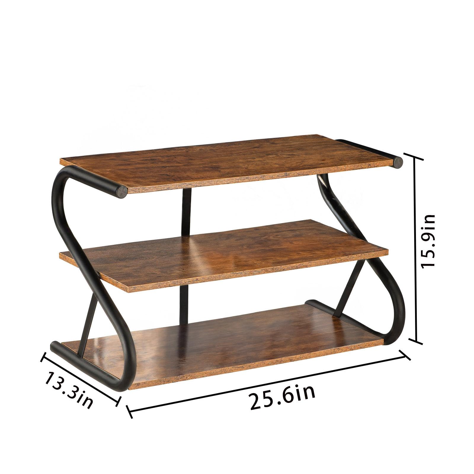 Xiconbao 3-Tier Shoe Rack Door Entrance : Standing Wood Shoe Rack,Entryway Organizer for Hallway, Living Room, Closet, Bedroom.