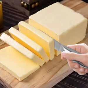 1 Pcs Stainless Steel Cheese Knife Butter Spreader Knife Condiment Knife Multipurpos Kitchen Knife Gadgets for Pastry, Cold Butter, Jam Pastry making (Silver)