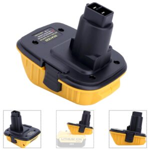 Tulepowceeng 2 Packs DCA1820 Battery Adapter Compatible with Dewalt 18V Tools, Convert Compatible with Dewalt 20V Lithium Batteries DCB203 DCB204 DCB206 to Work with 18V Cordless Power Tools