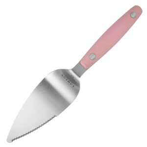 lamson's famous pie & cake server, with a new pink sleek vintage-style ultra durable handle.