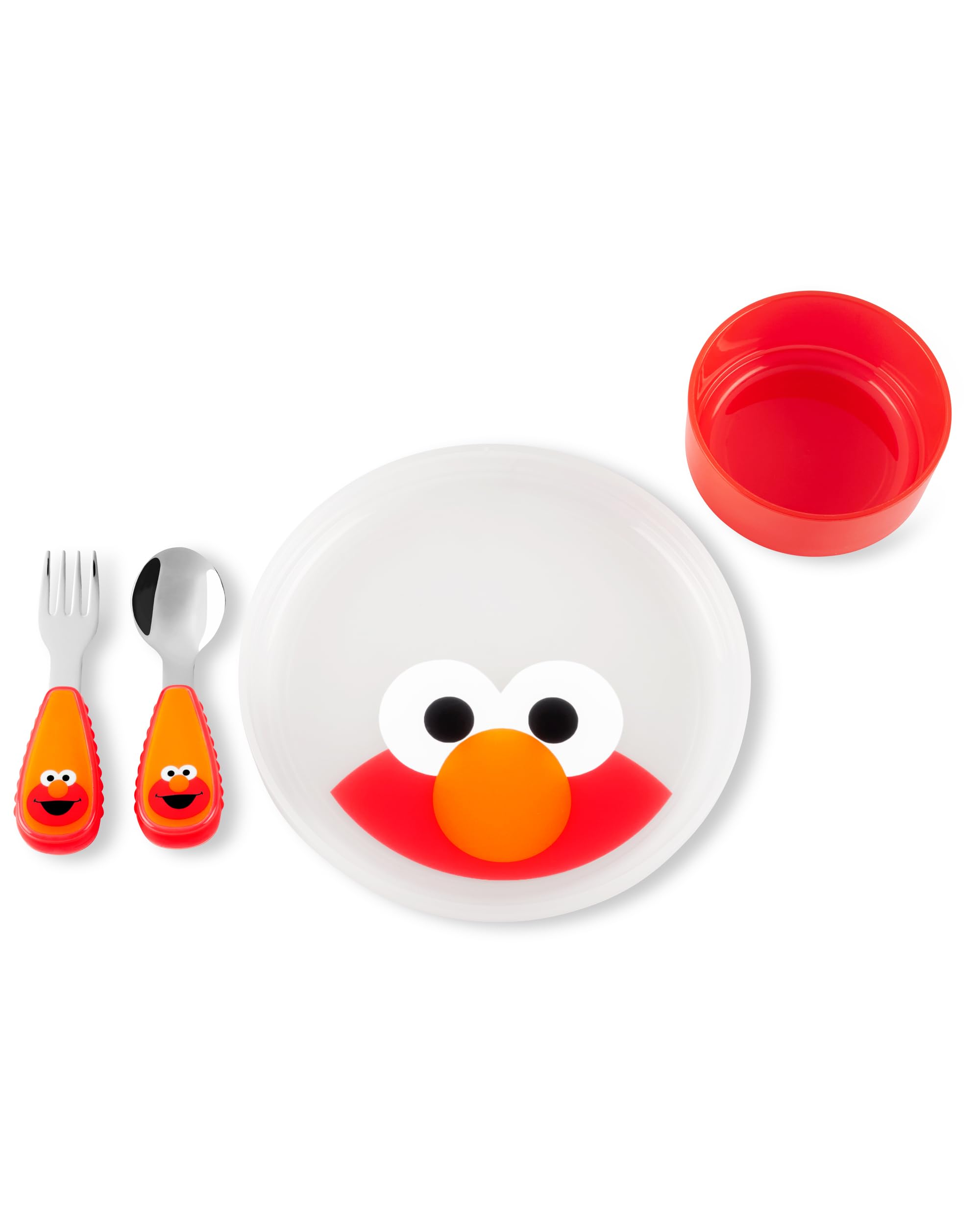 Skip Hop x Sesame Street Toddler Feeding 4-Piece Mealtime Set, Elmo