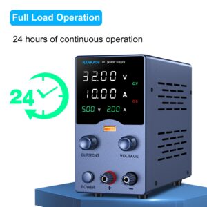 DC Power Supply Variable, Bench Power Supply with Precision Encoder Knob, USB Output Current Display, Adjustable Lab Power Supply with 4-Digits Display & Multi-Layer Circuit Protection (30V 10A)